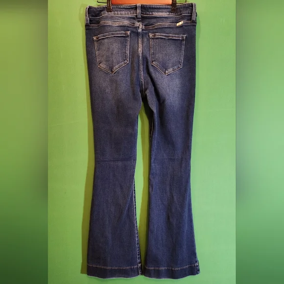 KanCan Blue Flare Wide Leg Jeans Retro Style Size 15/31 - Picture 2 of 5